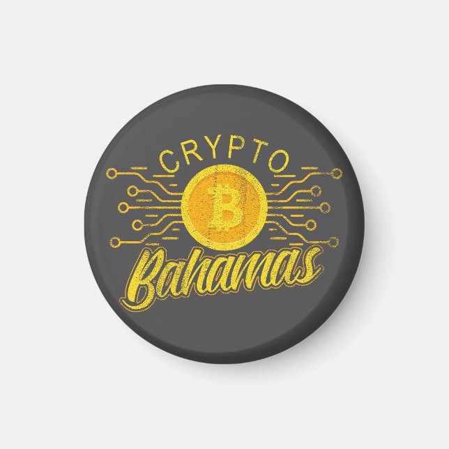 Bahamian Magnet Bahamas Independence Bitcoin (Devant)