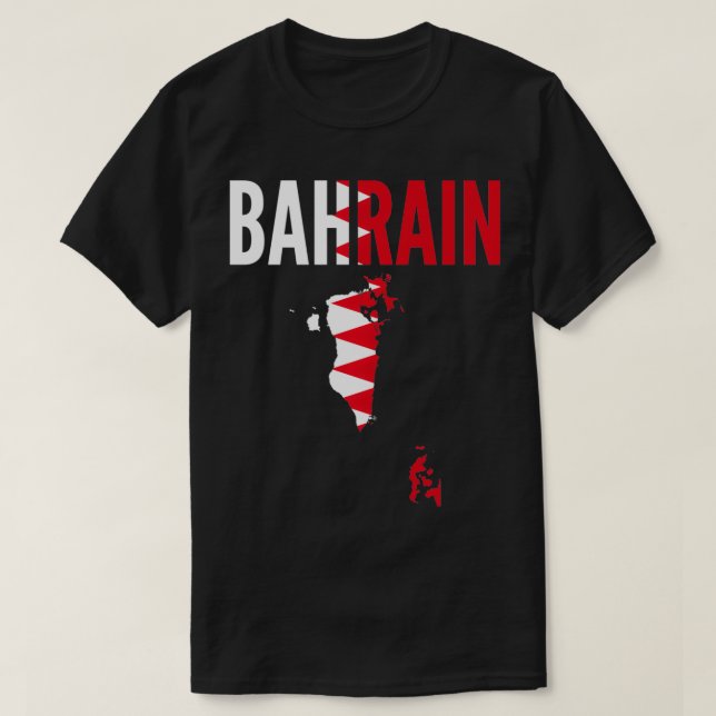 Bahraini Poison Bahrain Country Map Flag Pullover (Design devant)