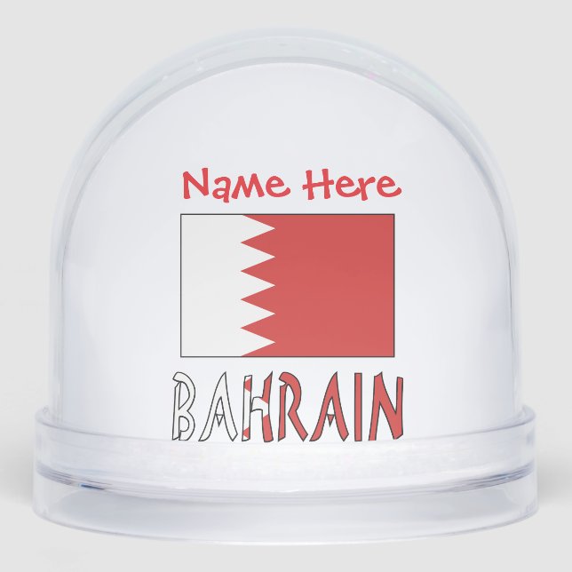 Bahreïn Drapeau Bahreïn Rouge Personnalisé  (Avant)