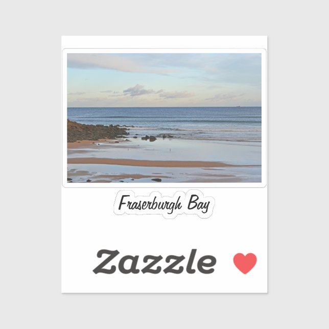 Baie de Fraserburgh, Écosse Porte-clés Autocollant (Feuille)
