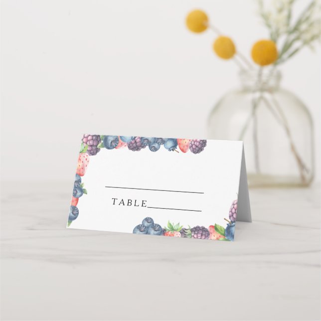 Baies - cartes d'emplacement de mariage (Devant)
