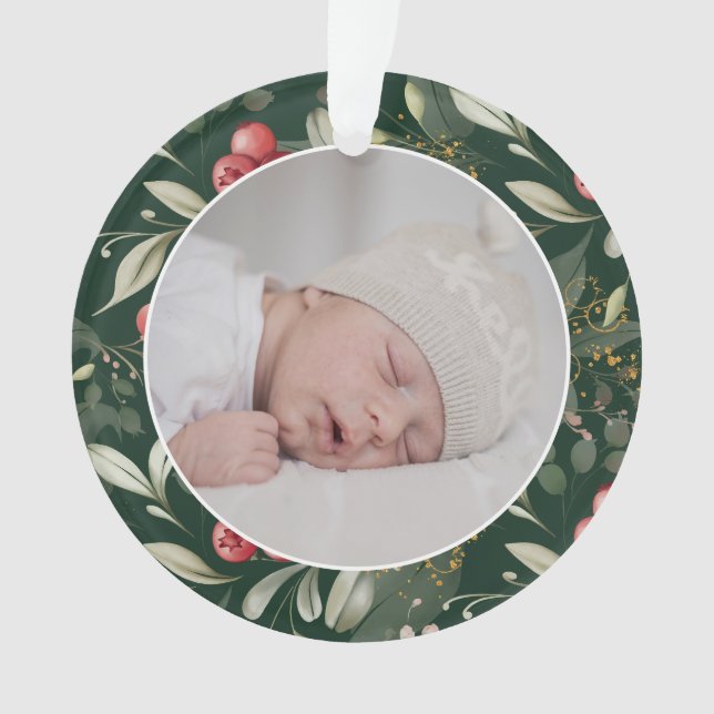 Baies vertes traditionnelles de Noël Photo (devant)