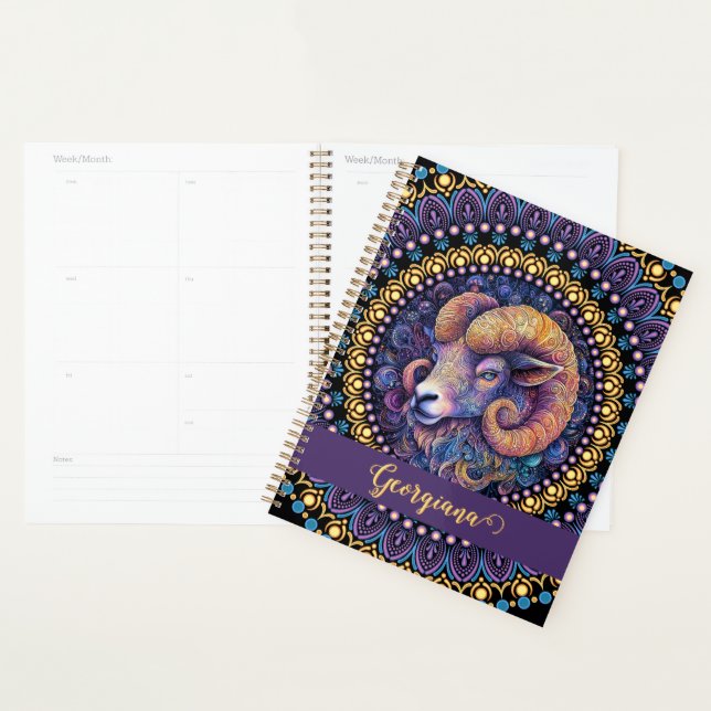 Baies Whimsical personnalisées Zodiac Dot Mandala (Devant avec enveloppe)