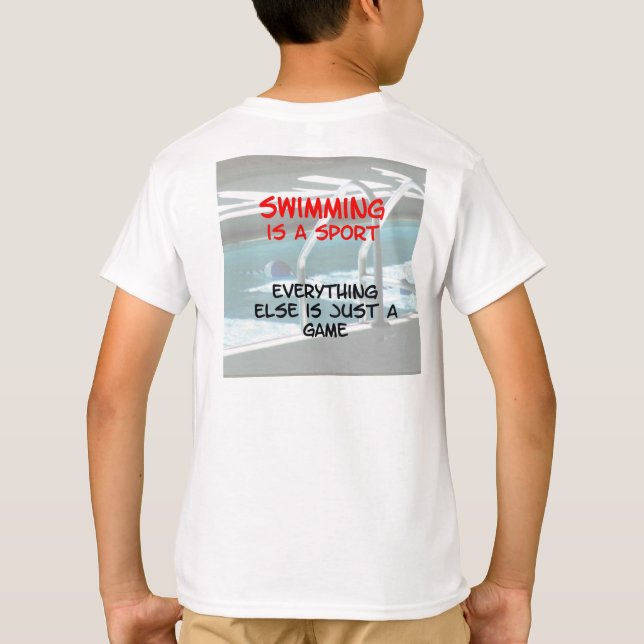 Baignade - pas un jeu T-shirt Enfants (Dos)