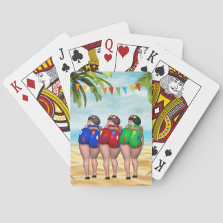 Baigner des cartes de jeu de beautés