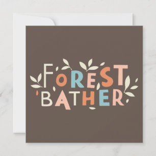 Baigneur de forêt Texte personnalisé