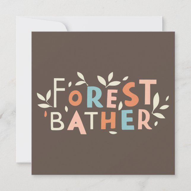 Baigneur de forêt Texte personnalisé (Devant)
