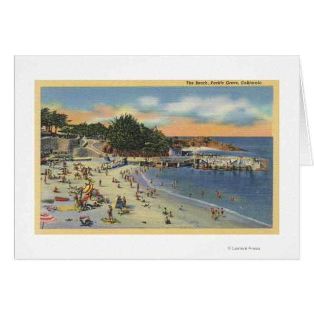 Baigneurs et baigneurs à la plage (Devant horizontal)