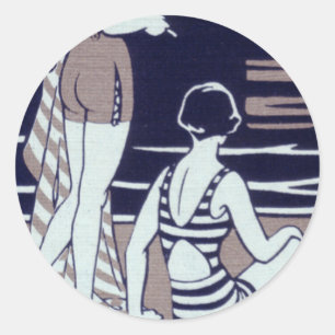 BAIGNOIRE 1920 VINTAGE BEAUTÉ ART DÉCO STICKERS