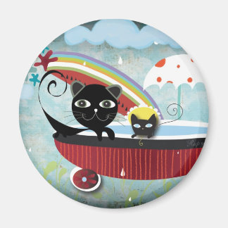 Baignoire Pluie Chat Bébé Nous sommes un aimant sû