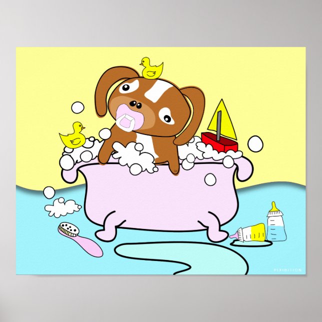 Baignoire Puppy Pacifier Poster 14 (Devant)