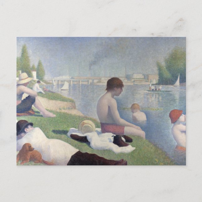 Baignoires aux Asnières par Georges Seurat Carte p (Devant)