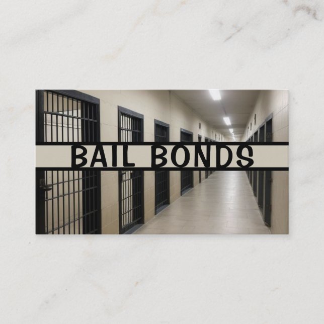 Bail Bonds Bondsman Carte de visite (Devant)