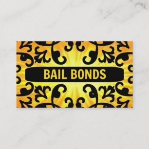 Bail Bonds Sunshine Damask Carte de visite