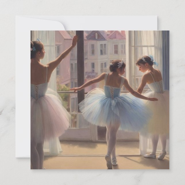 Bailarinas en el estilo de Degas Tarjeta (Dos)