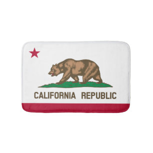 Bain à drapeau de Californie tapis de salle de b