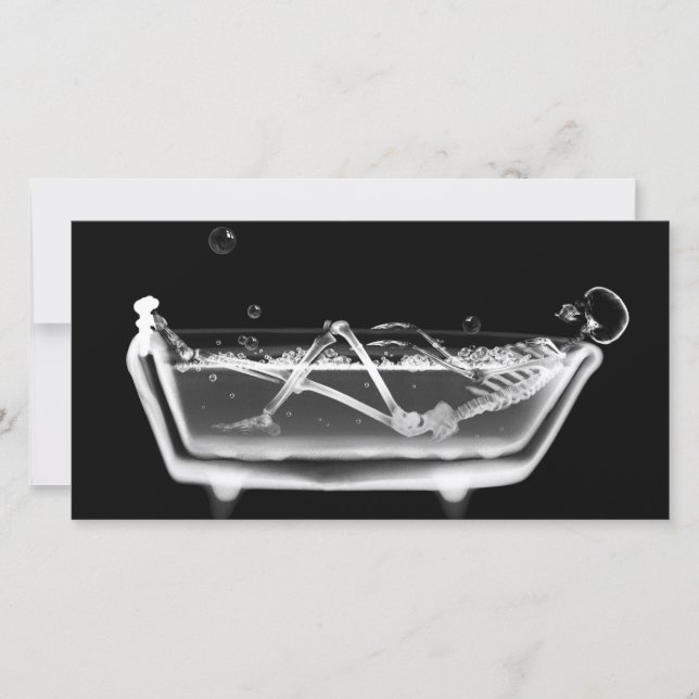 Bain à remous X-Ray Squelette noir et blanc (Devant)