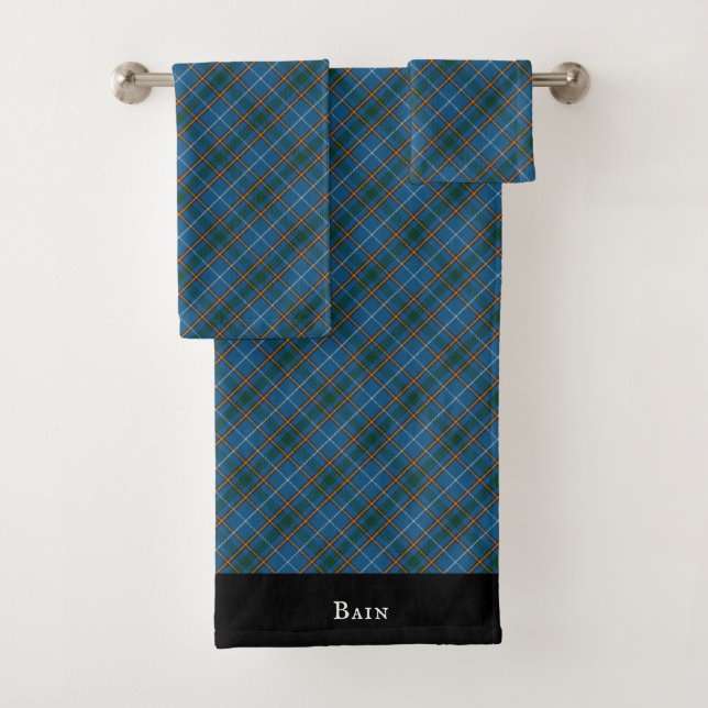 Bain Clan Scottish Tartan Plaid Motif (En situation)
