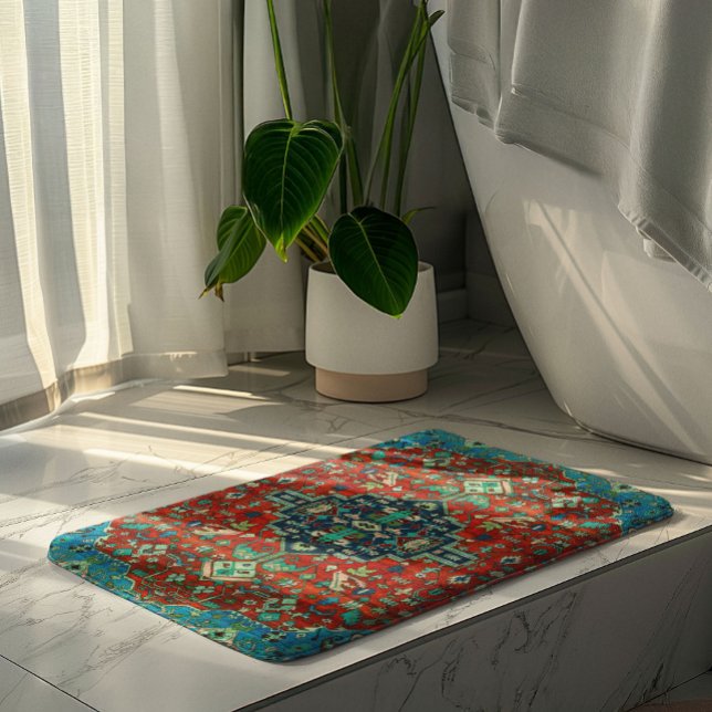 Bain Conception colorée de tapis ethniques (Créateur téléchargé)