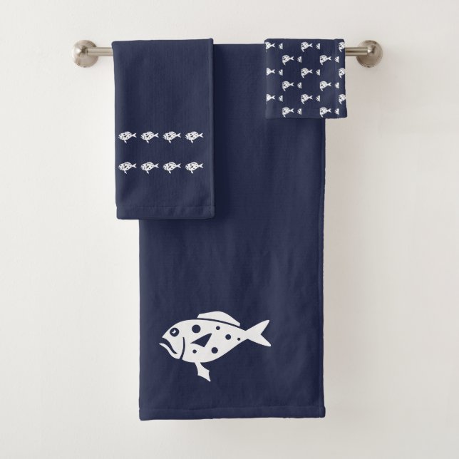Bain de poisson Océan Bleu & blanc (En situation)