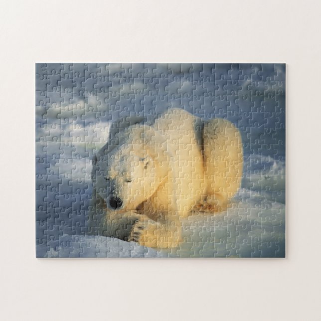 Bain de soleil de l'ours polaire, Puzzle (Horizontal)
