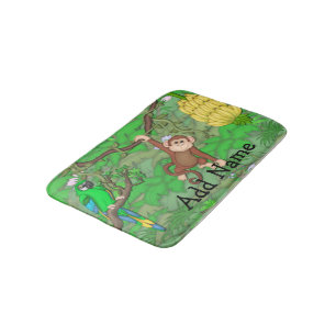 Bain Décor de maison de tapis de couverture de jungle