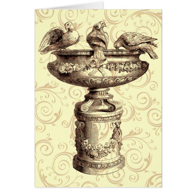 Bain d'oiseaux Vintage (Devant)