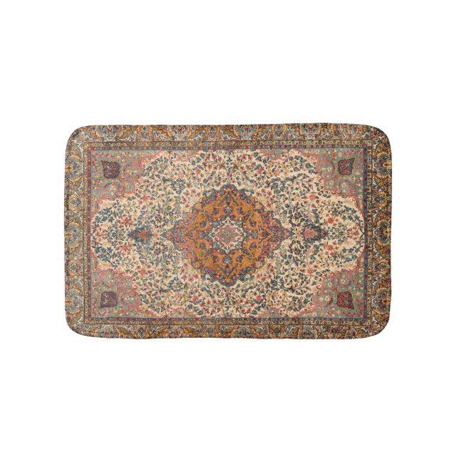 Bain Exquis Vintage Motif de tapis persan (Devant)