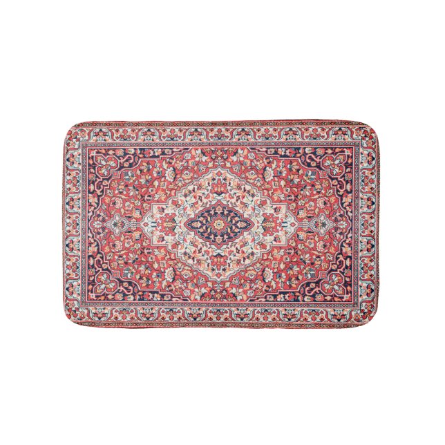 Bain Impression de tapis de soie persan (Devant)