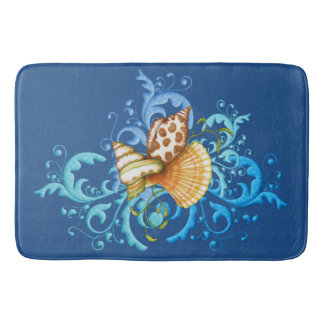 Bain La mer Shell de peluche éclaboussent des tapis de