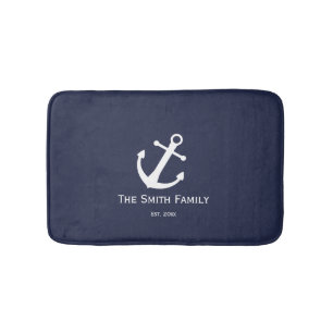 Bain Nom de famille et est faits sur commande. Tapis de