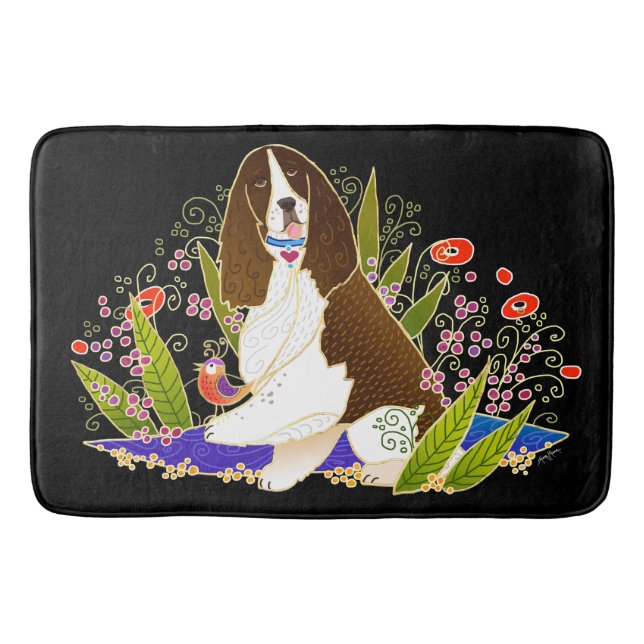 Bain SPRINGER SPANIEL de BINDI - caisse ou tapis de (Devant)