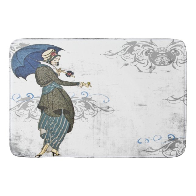 Bain Tapis cosplay de salle de bains de joli steampunk (Devant)