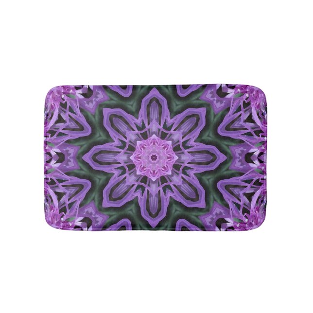 Bain Tapis de bain, image de kaléidoscope abstrait (Devant)
