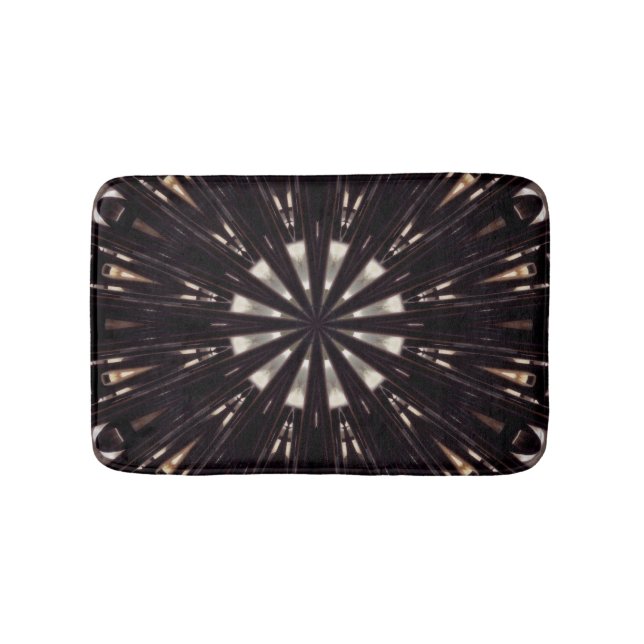 Bain Tapis de bain, image de kaléidoscope abstrait (Devant)