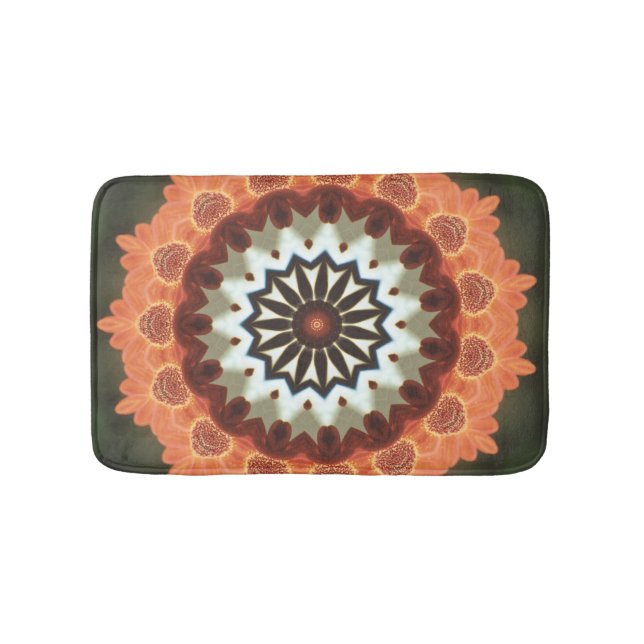 Bain Tapis de bain, image de kaléidoscope abstrait (Devant)