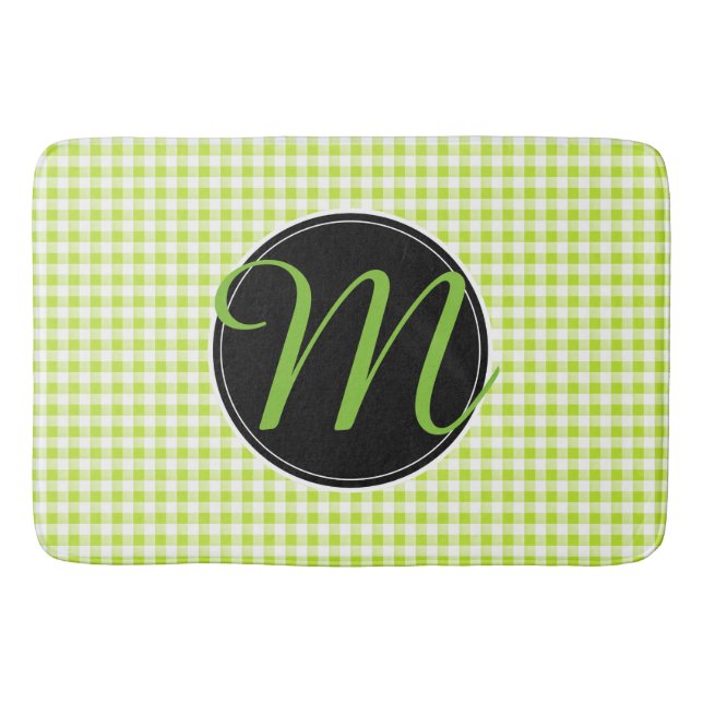 Bain Tapis de bain, modèle de monogramme personnalisé (Devant)