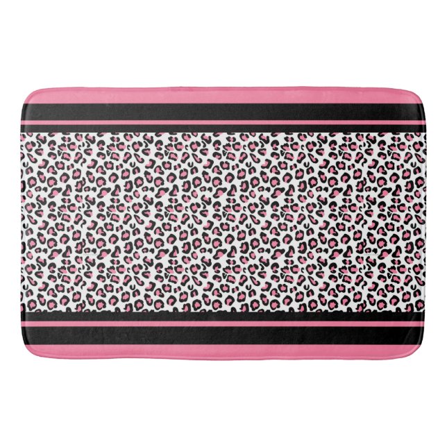 Bain Tapis de bain/motif de zèbre rose (Devant)