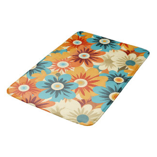 Bain Tapis de Bienvenue Fleur Sauvage Bohème Vintage