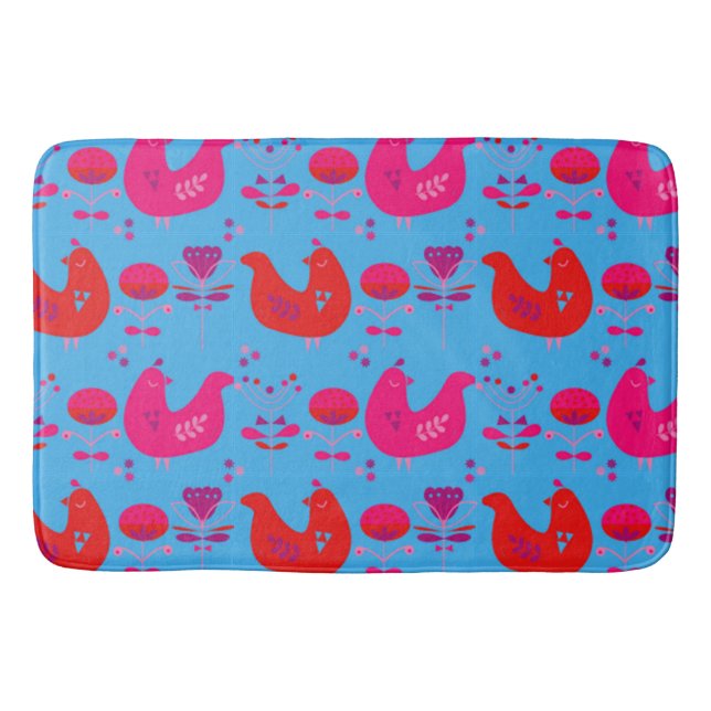 Bain Tapis de cuisine design avec poules - Cadeaux de d (Devant)