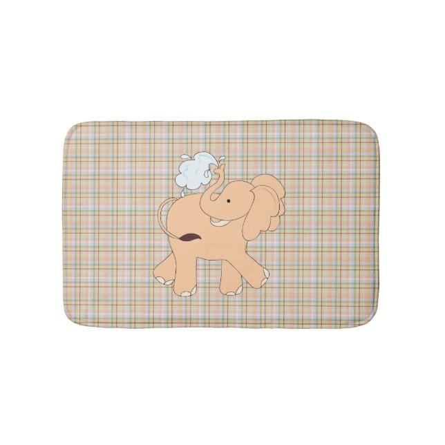 Bain Tapis de dessin Elephant Bath Mat pour enfant (Devant)