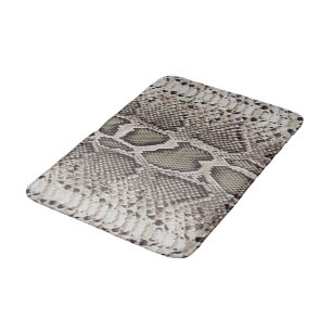 Bain Tapis de salle de bains de peau de serpent de