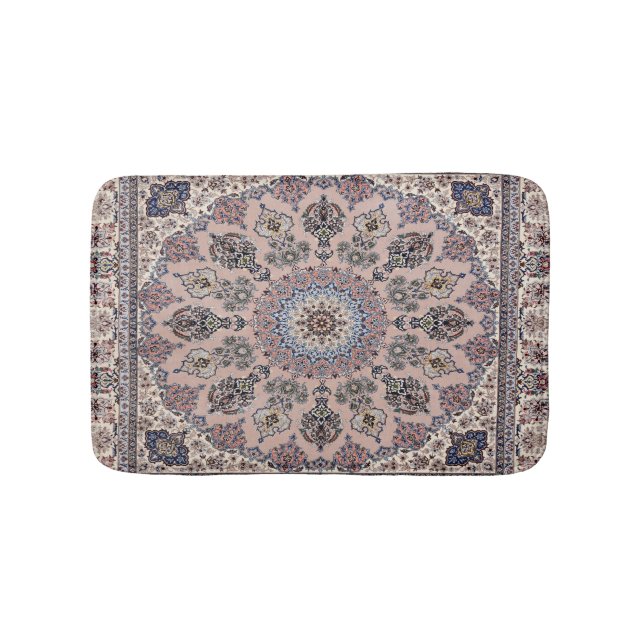 Bain Tapis de tapis persan turc antique Oriental (Devant)