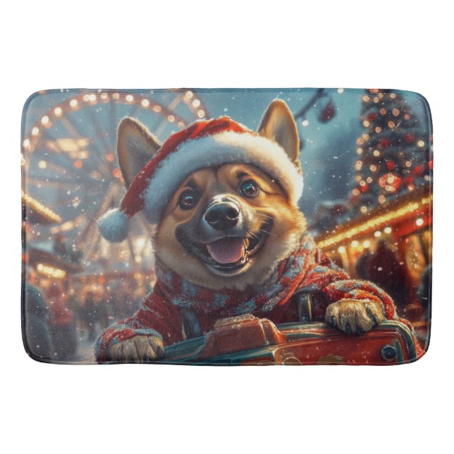 Bain Tapis roulant de Noël pour chien Malinois Belge  (Devant)