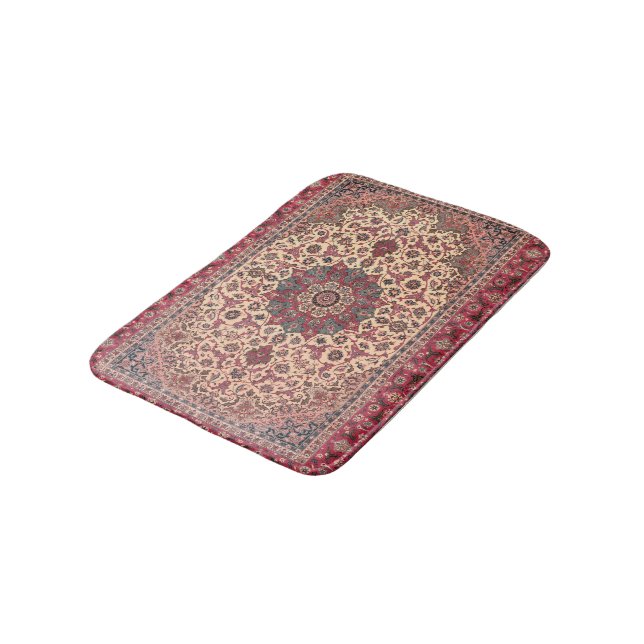 Bain Vintage Floral Perse Motif de tapis (Angle)