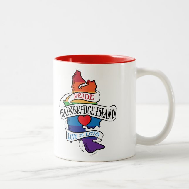 Bainbridge Island LGBT Pride Mug (Droit)