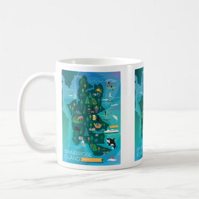 Bainbridge Island, Washington Mug (Gauche)