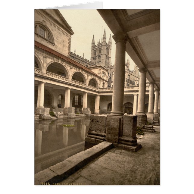 Bains romains et Abbaye III, Bain, Somerset, Angle (Devant)