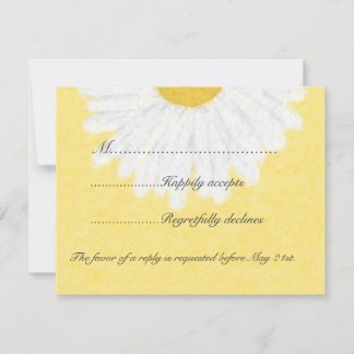 Baise blanche sur mariage jaune RSVP