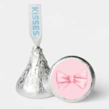 Baiser de chocolat à ruban rose